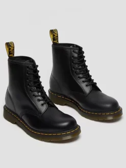 Leder-Boots in Schwarz