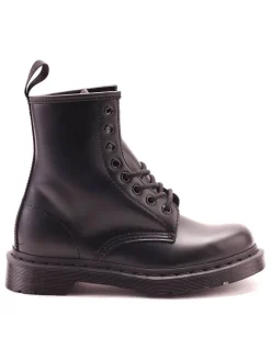Leder-Boots in Schwarz