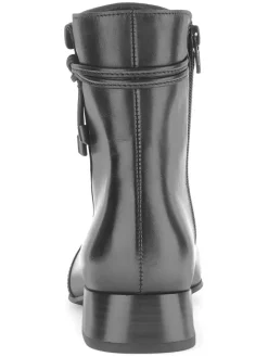 Leder-Boots in Schwarz