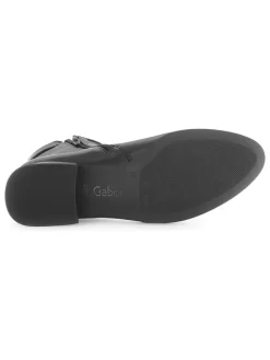 Leder-Boots in Schwarz