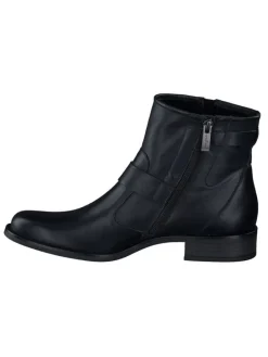 Leder-Boots in Schwarz