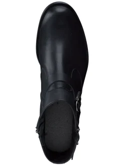 Leder-Boots in Schwarz