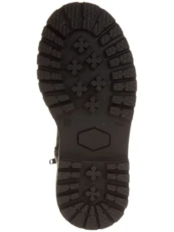 Leder-Boots in Schwarz