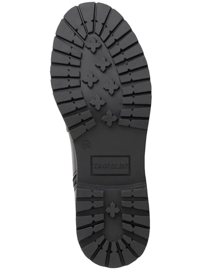 Leder-Boots in Schwarz