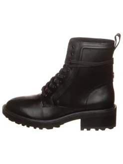 Leder-Boots in Schwarz