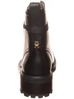 Leder-Boots in Schwarz