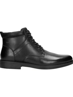 Leder-Boots in Schwarz