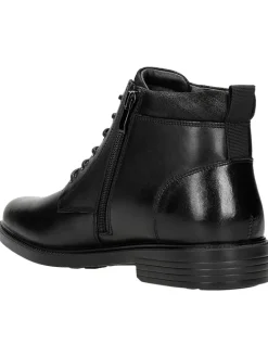 Leder-Boots in Schwarz
