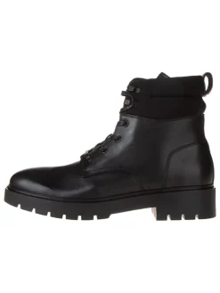Leder-Boots in Schwarz