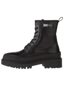 Leder-Boots in Schwarz