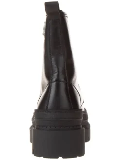 Leder-Boots in Schwarz