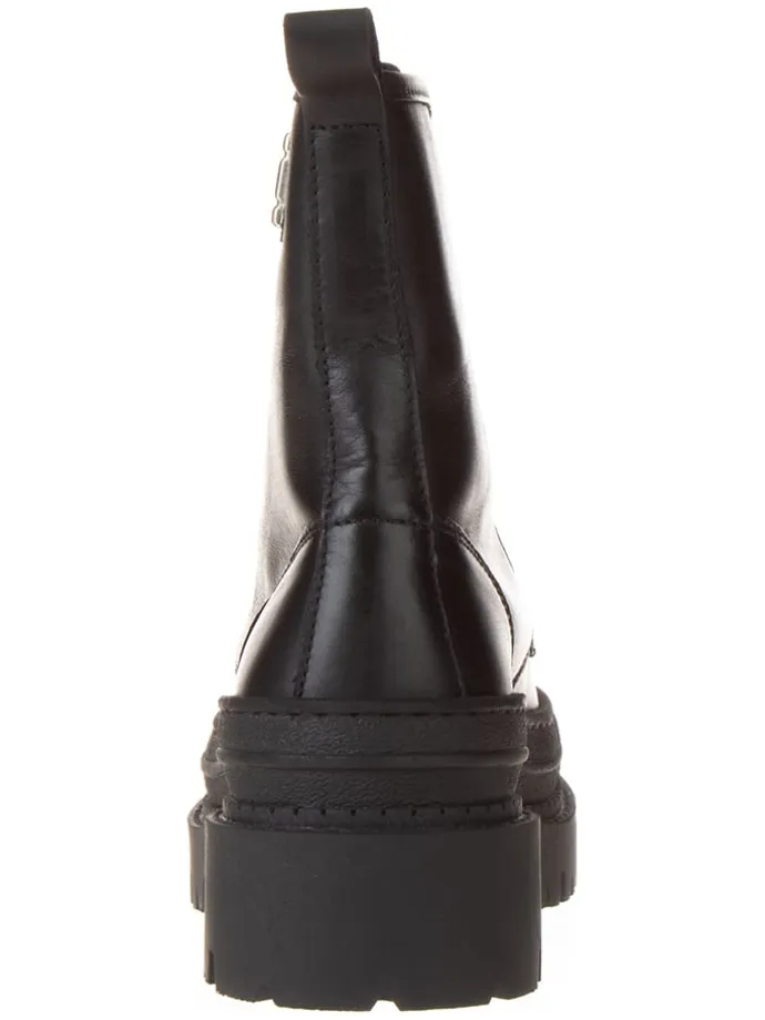 Leder-Boots in Schwarz