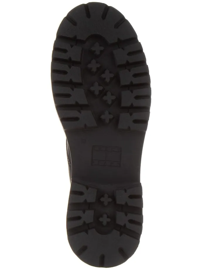 Leder-Boots in Schwarz