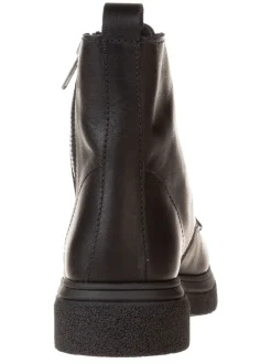 Leder-Boots in Schwarz