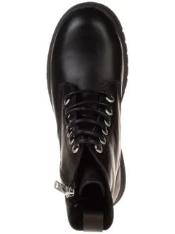 Leder-Boots in Schwarz