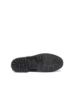 Leder-Boots in Schwarz