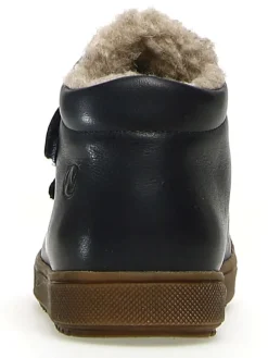 Leder-Boots in Schwarz