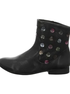 Leder-Boots in Schwarz