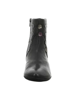 Leder-Boots in Schwarz