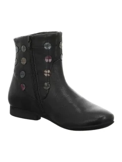 Leder-Boots in Schwarz