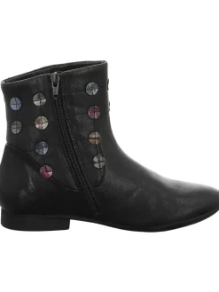 Leder-Boots in Schwarz
