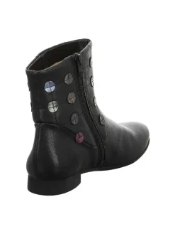 Leder-Boots in Schwarz