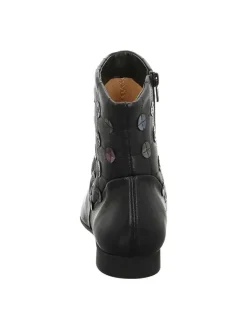 Leder-Boots in Schwarz