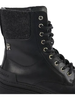 Leder-Boots in Schwarz