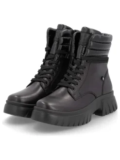 Leder-Boots in Schwarz