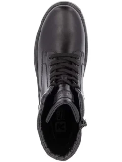 Leder-Boots in Schwarz