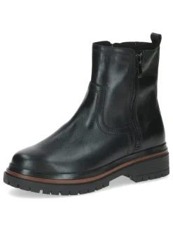Leder-Boots in Schwarz