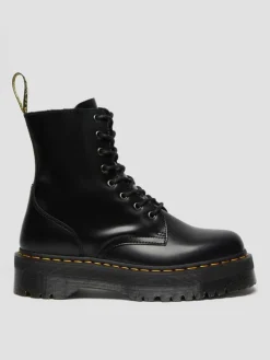 Leder-Boots in Schwarz