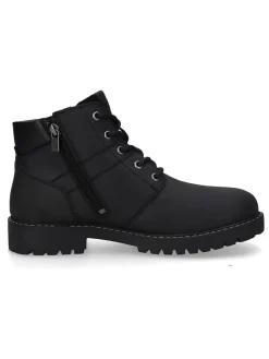 Leder-Boots in Schwarz