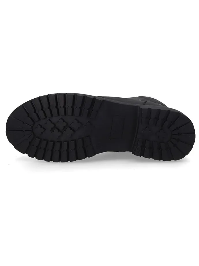 Leder-Boots in Schwarz