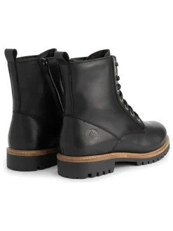 Leder-Boots in Schwarz