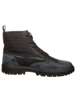 Leder-Boots in Schwarz