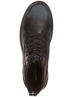 Leder-Boots in Schwarz