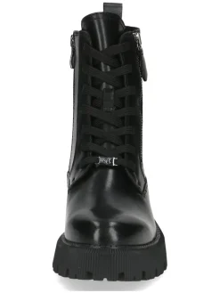 Leder-Boots in Schwarz