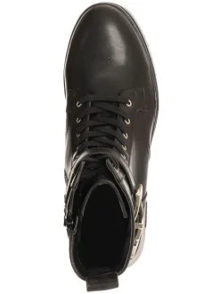 Leder-Boots in Schwarz