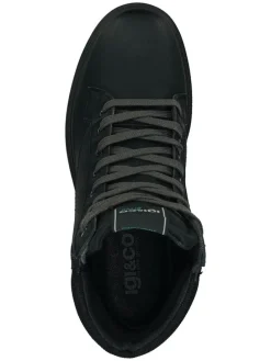 Leder-Boots in Schwarz