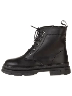 Leder-Boots in Schwarz