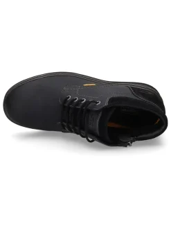 Leder-Boots in Schwarz