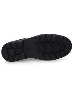 Leder-Boots in Schwarz