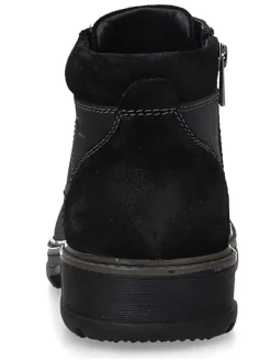 Leder-Boots in Schwarz