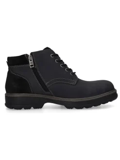 Leder-Boots in Schwarz