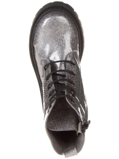 Leder-Boots in Silber