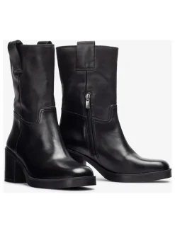 Leder-Boots "Julen" in Schwarz