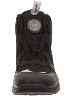 Leder-Boots "Jupiter" in Schwarz