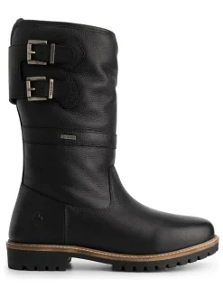 Leder-Boots "Klondike" in Schwarz