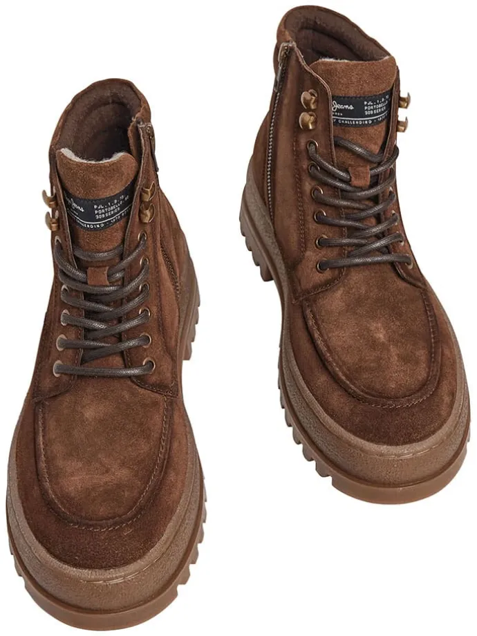 Leder-Boots "Lincoln Nature" in Braun